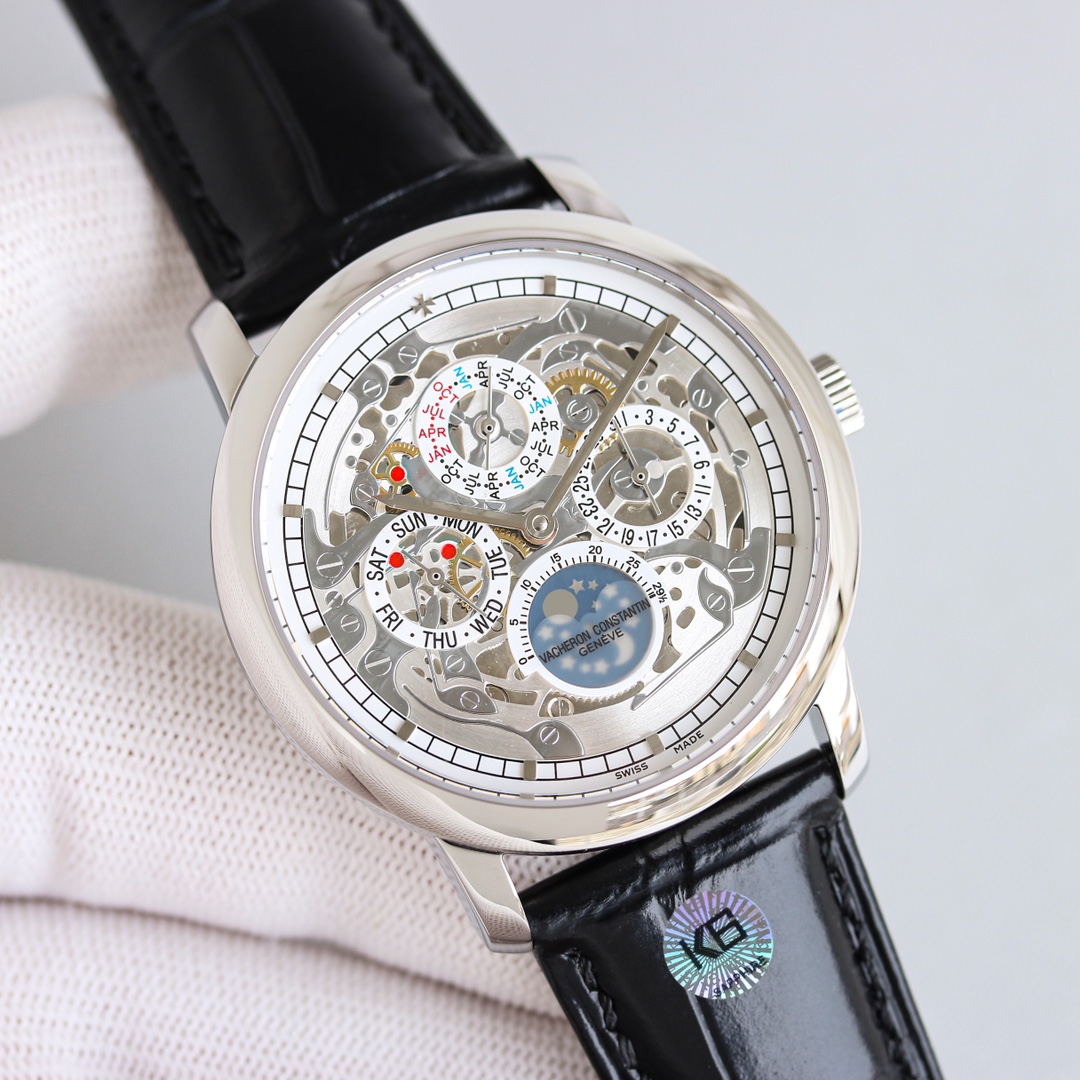 Vacheron Constantin Watch 41mm White / Rose Gold - watch0298 - Image 5