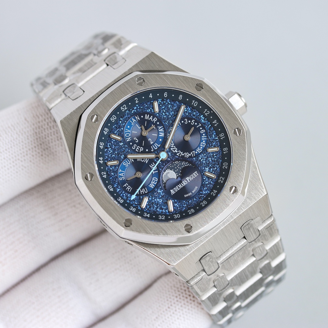 Audemars Piguet Royal Oak 41mm White / Silver - watch0318 - Image 5