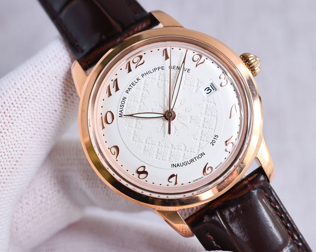 Patek Philippe Watch 40mm White / Rose Gold - watch0328 - Image 5