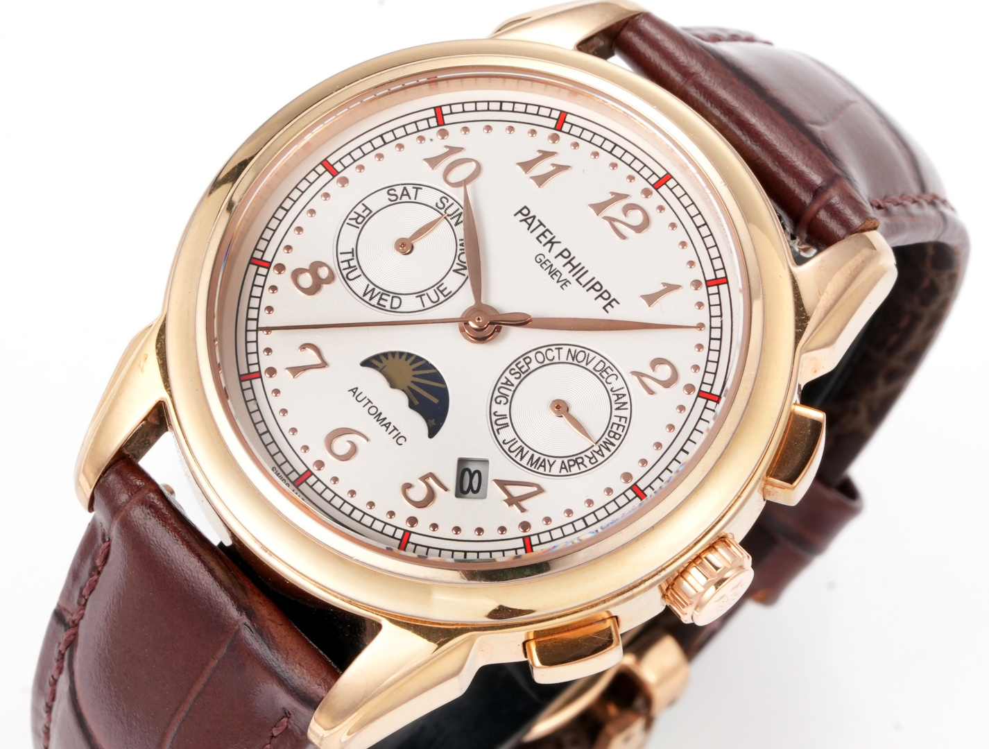Patek Philippe Watch 41mm White / Rose Gold - watch0448 - Image 5