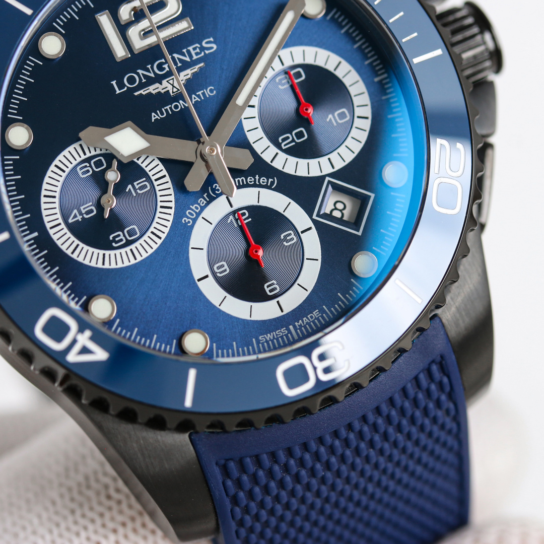 Longines Conquest Black / Blue - watch0475 - Image 5