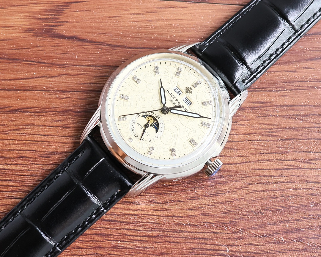Patek Philippe Watch 40mm Silver - watch0487 - Image 5
