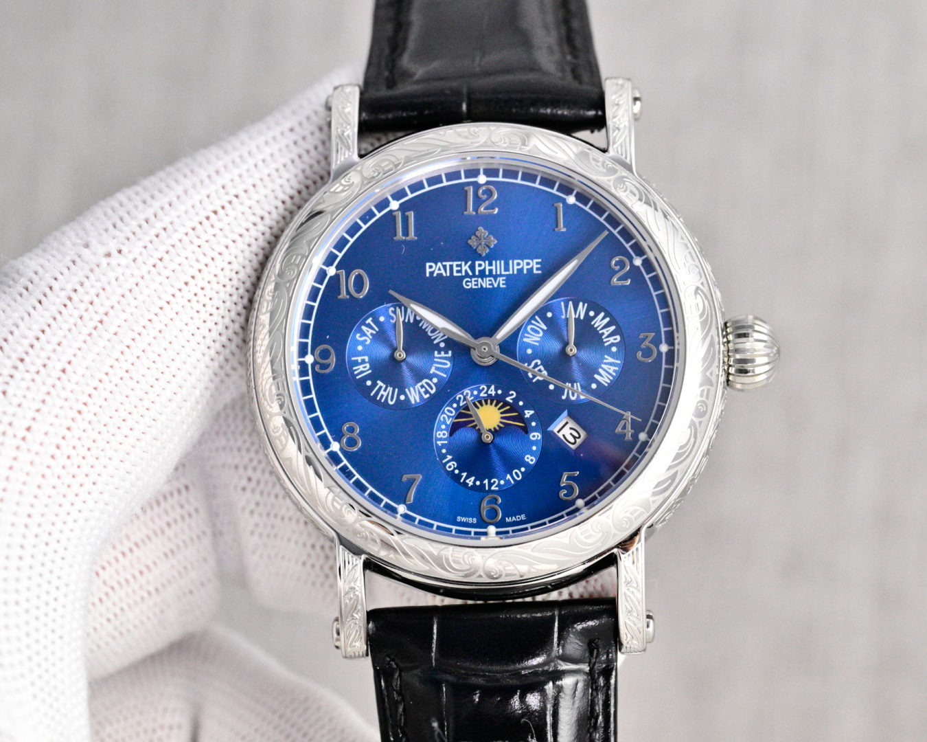 Patek Philippe Watch 42mm White / Gold - watch0504 - Image 5