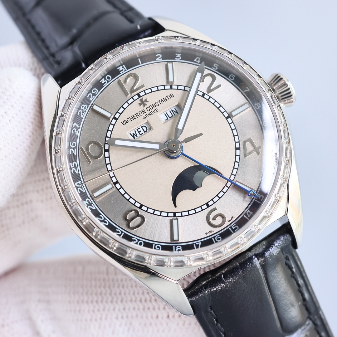 Vacheron Constantin Watch 40mm Blue / Silver - watch0554 - Image 5