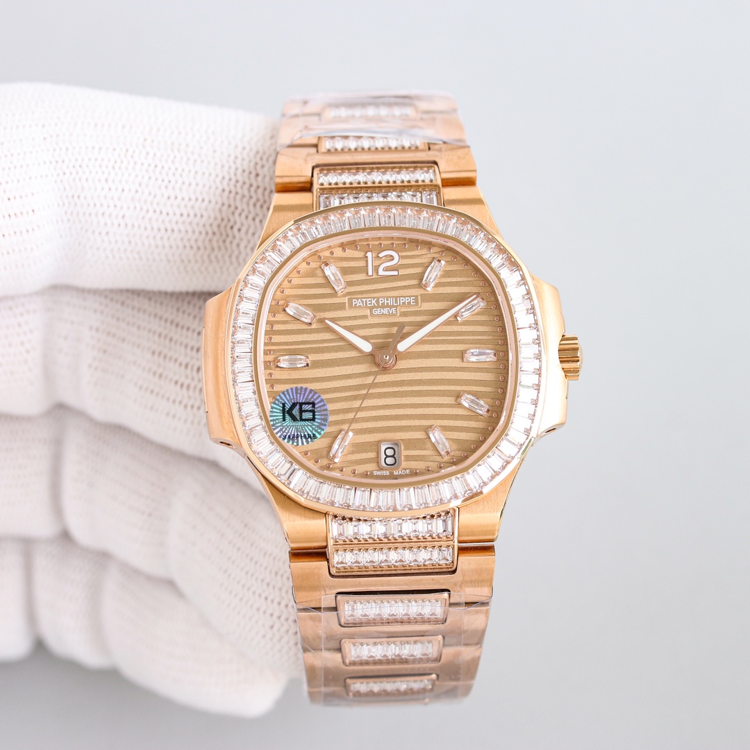 Patek Philippe Nautilus 35.2mm Rose Gold - watch0569 - Image 5