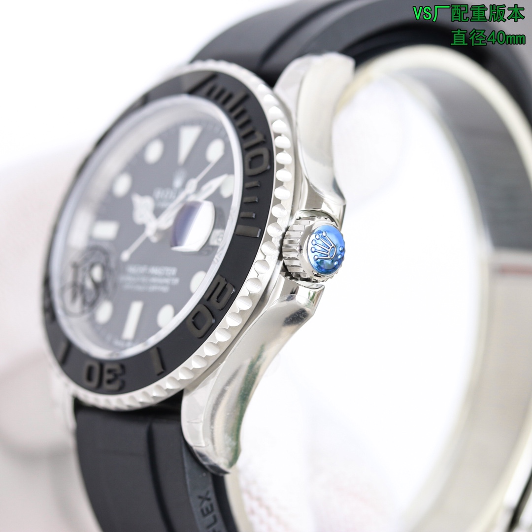 Rolex Yacht-Master 40mm Black / Silver - watch0591 - Image 5
