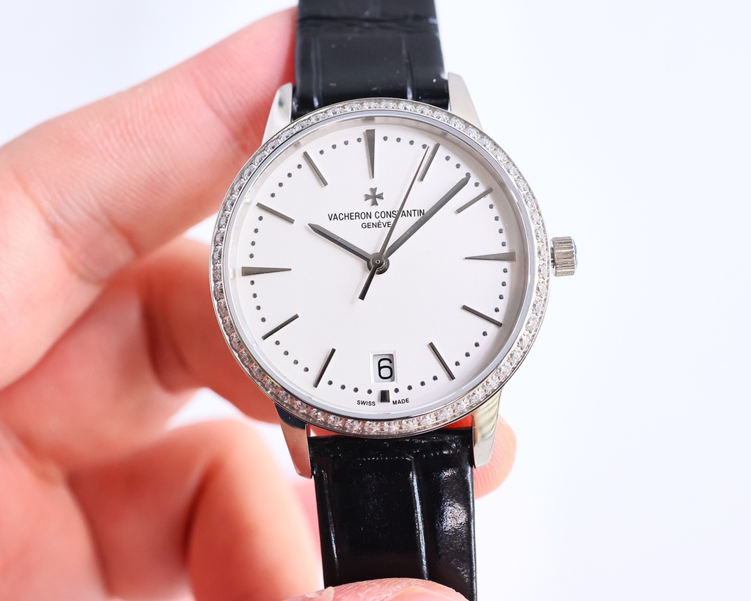 Vacheron Constantin Watch 33mm White / Gold - watch0596 - Image 5