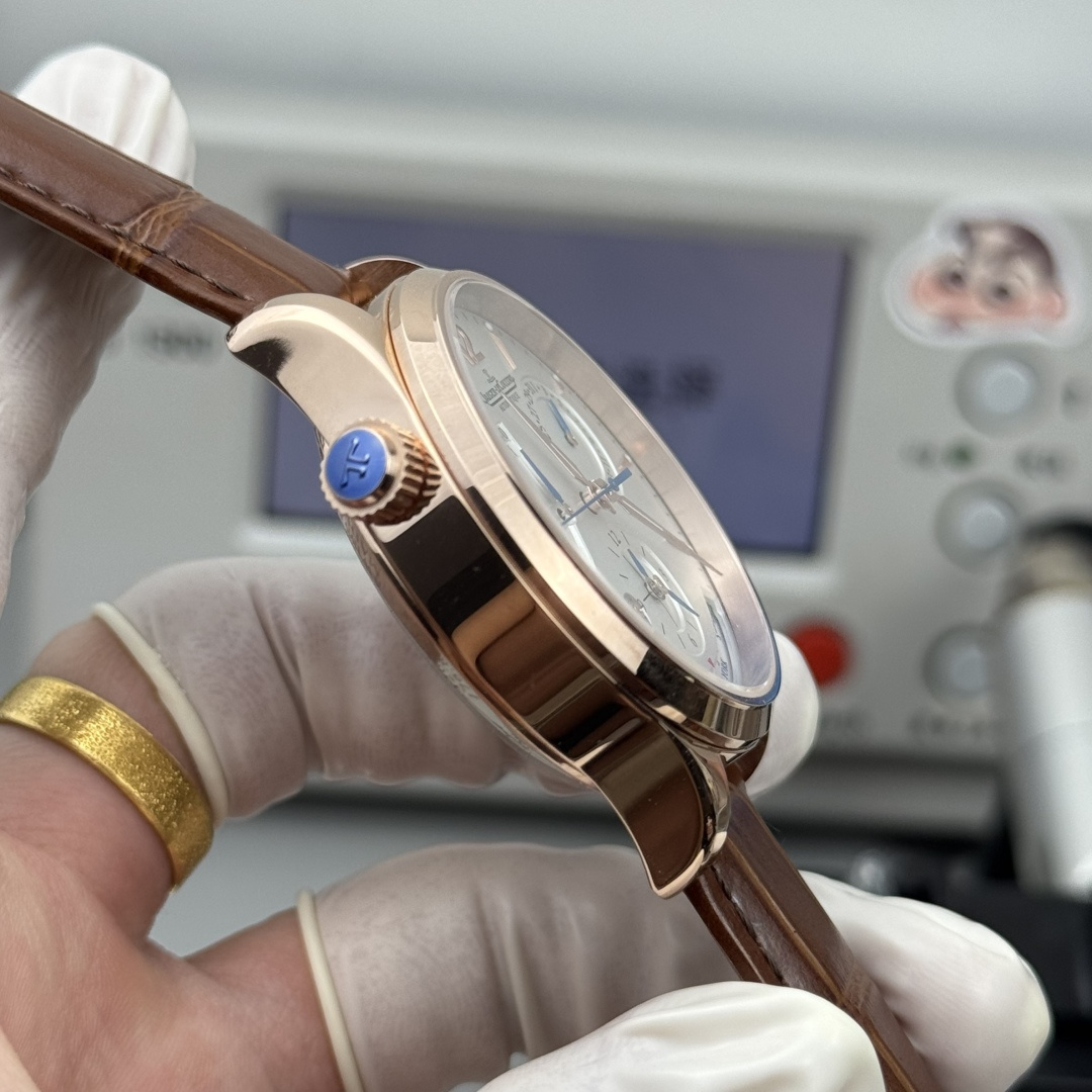 Jaeger-LeCoultre Watch 42mm Rose Gold / Silver - watch0611 - Image 5