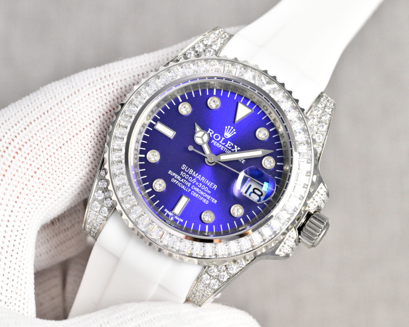 Rolex Submariner 40mm White / Gold - watch0615 - Image 5