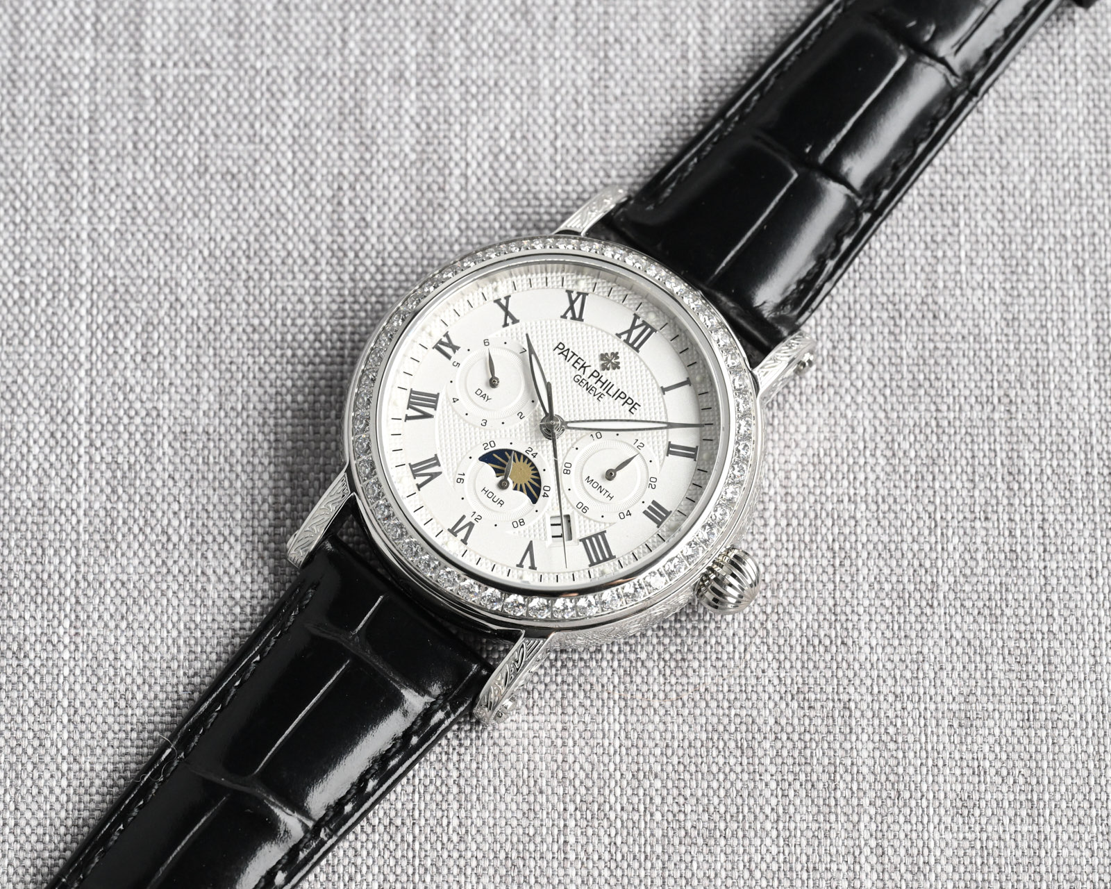 Patek Philippe Watch 42mm Rose Gold / Silver - watch0664 - Image 5