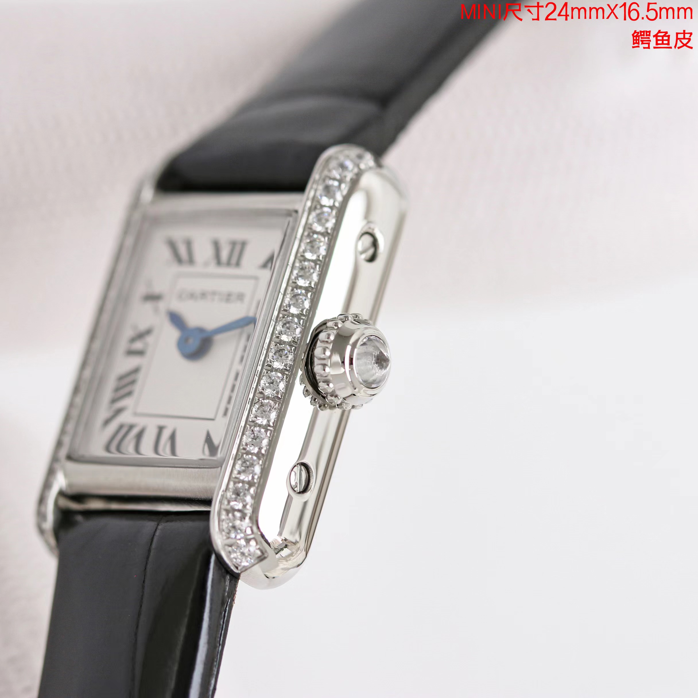 Cartier Tank Black / Gold - watch0670 - Image 5