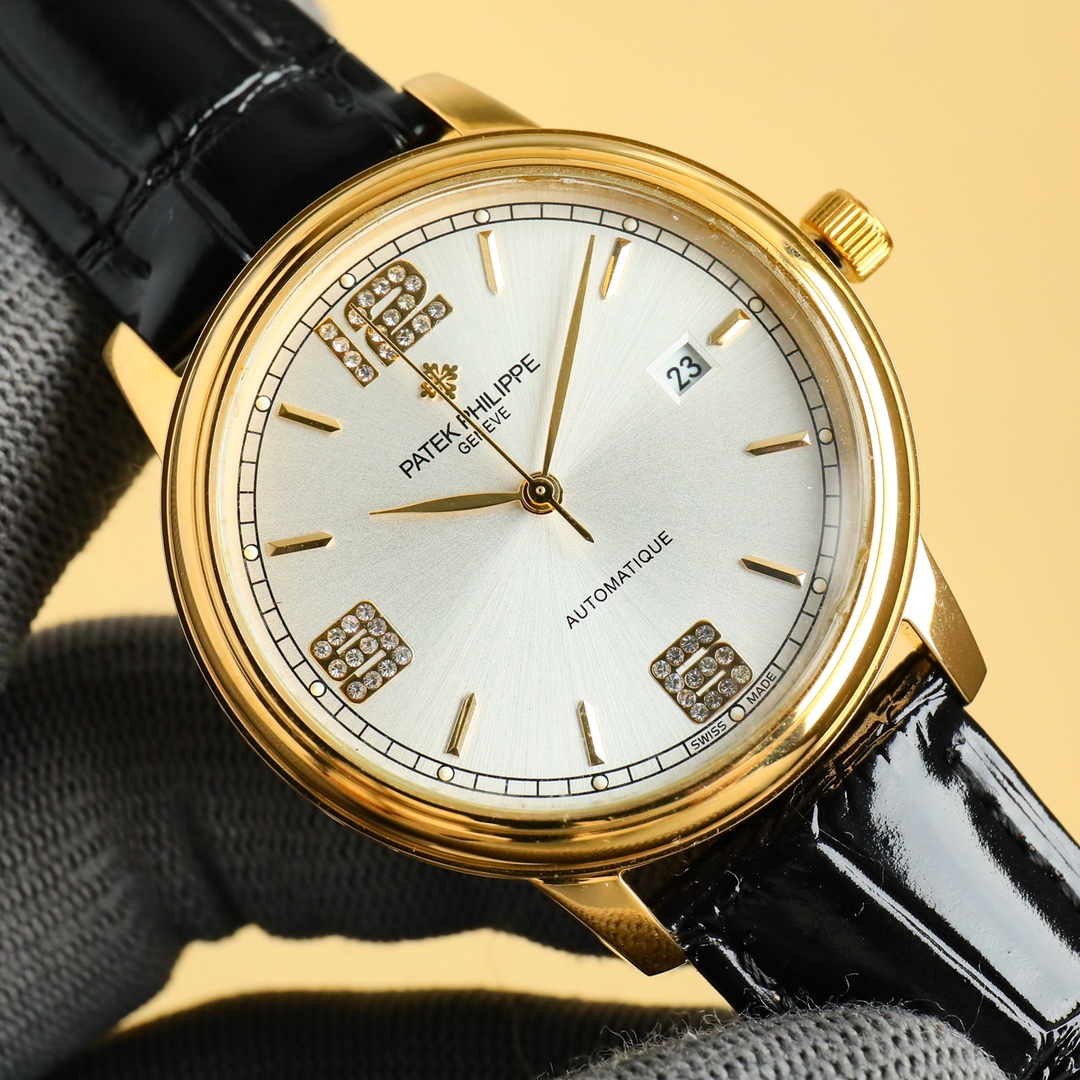 Patek Philippe Watch 40mm White / Gold - watch0672 - Image 5
