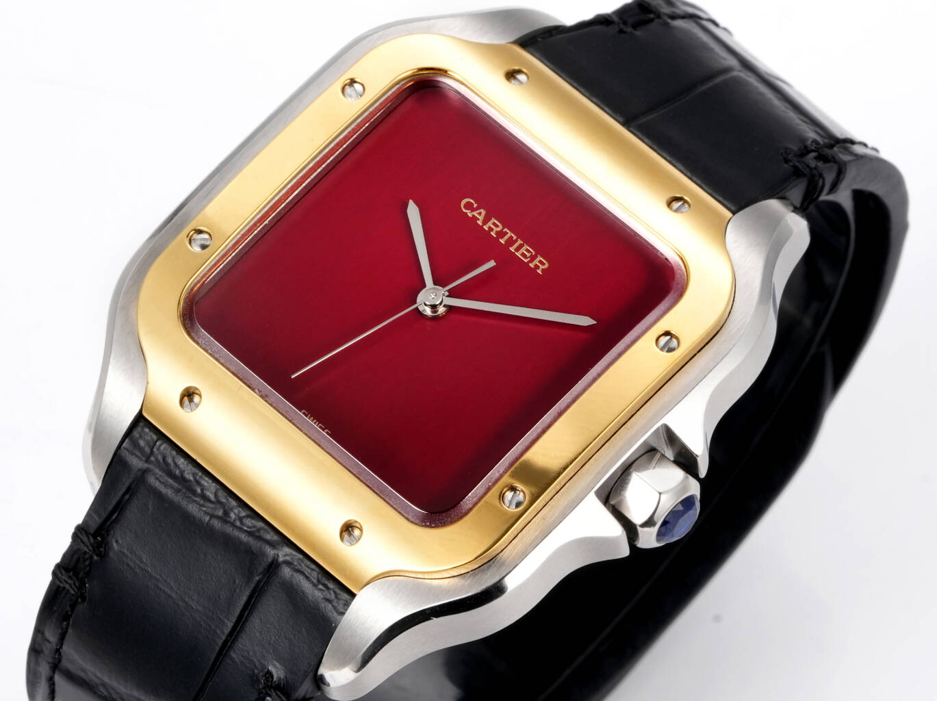 Cartier Santos Silver - watch0684 - Image 5