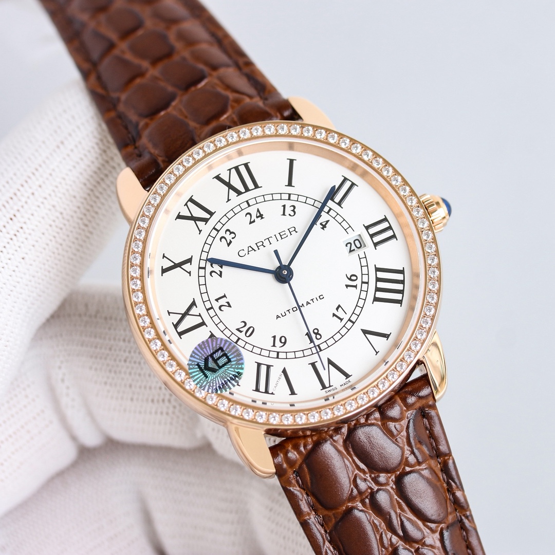 Classic Watch 36mm White / Silver - watch0733 - Image 5