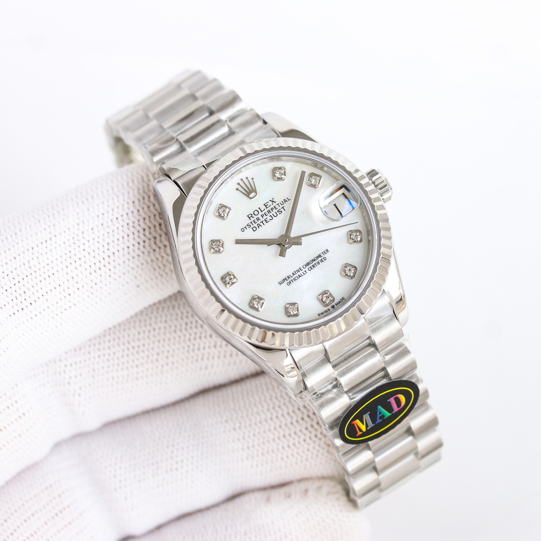 Rolex Datejust 31mm Silver - watch0770 - Image 5
