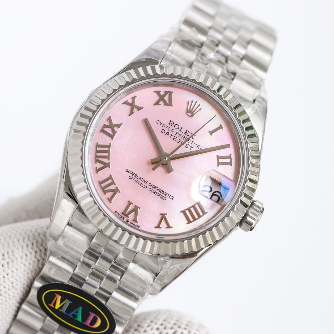 Rolex Datejust 31mm White / Silver - watch0775 - Image 5
