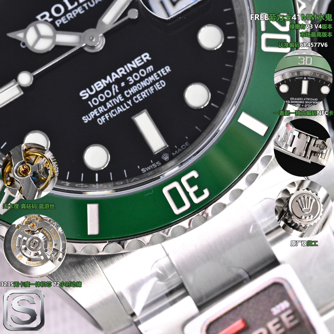 Rolex Submariner 40mm White / Blue - watch0808 - Image 5
