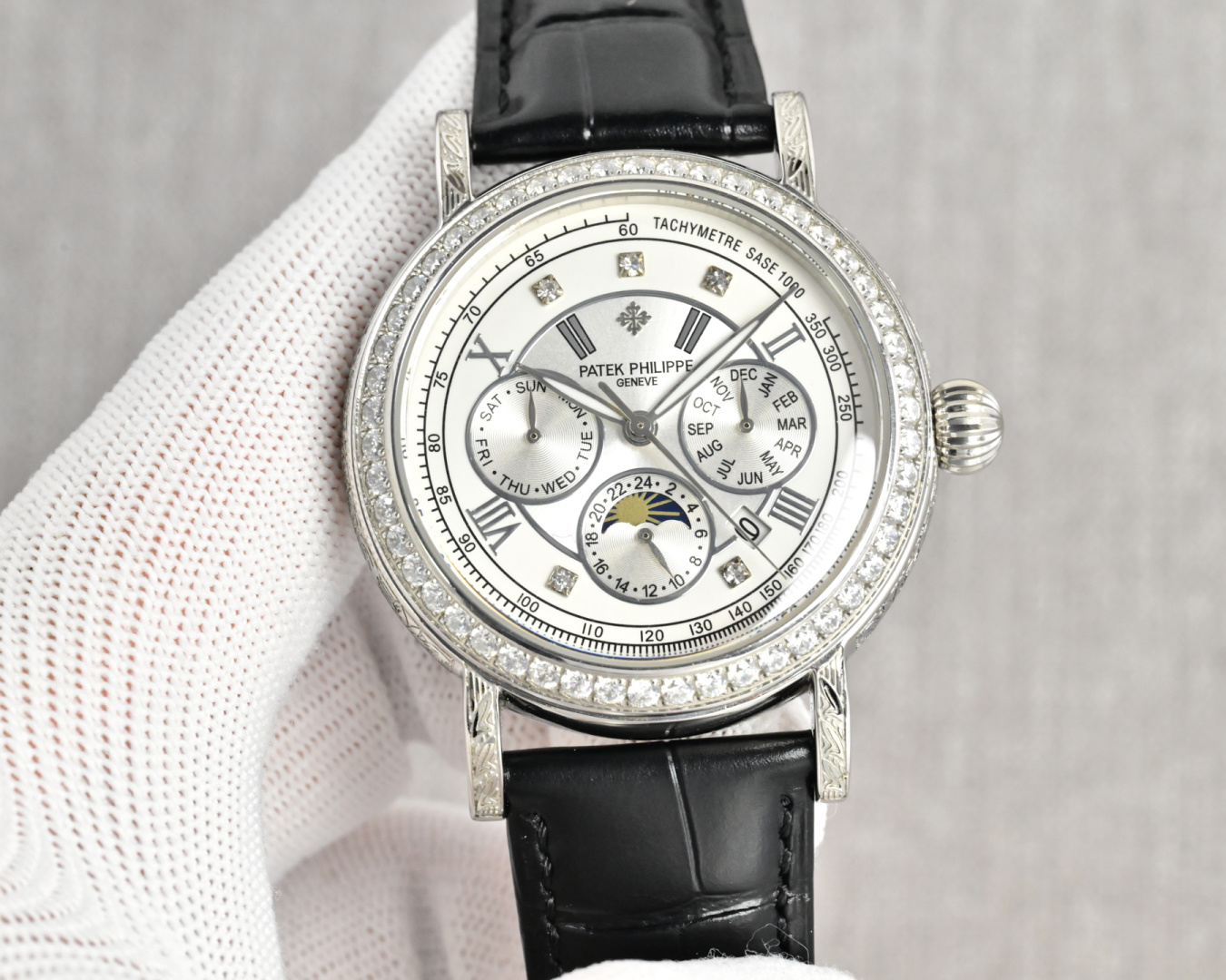 Patek Philippe Watch 42mm Silver - watch0822 - Image 5