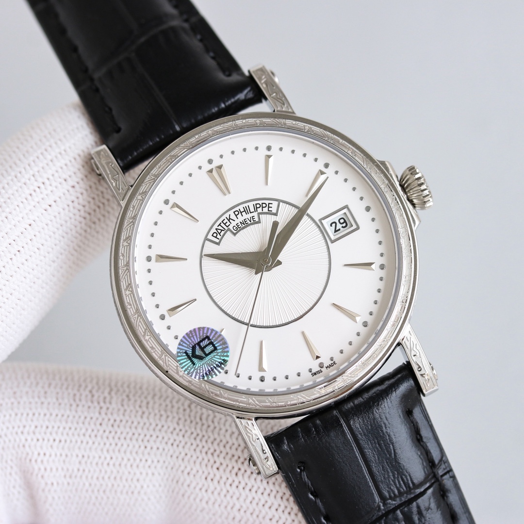 Patek Philippe Watch 38mm White / Rose Gold - watch0950 - Image 5