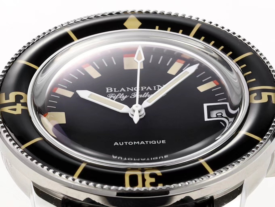 Blancpain Fifty Fathoms 23mm Black / Silver - watch0975 - Image 5