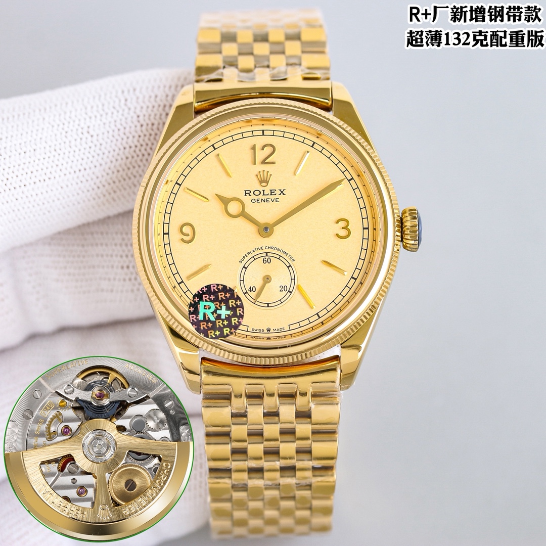 Classic Watch 39mm Blue / Gold - watch0985 - Image 5