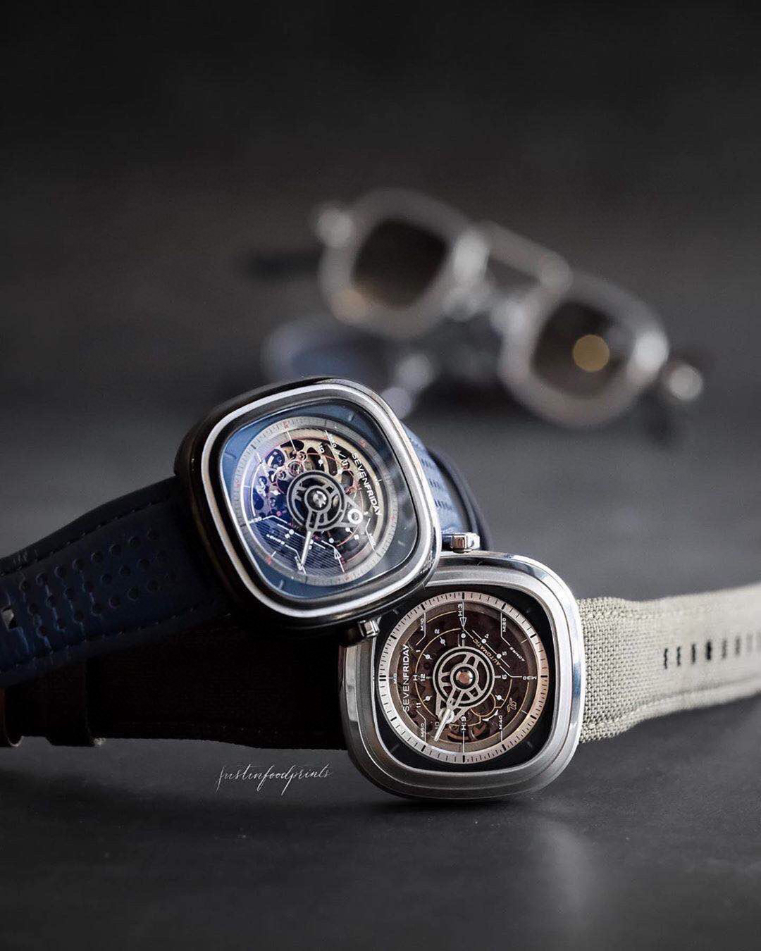 SevenFriday Watch 45mm Black / White - watch1038 - Image 5