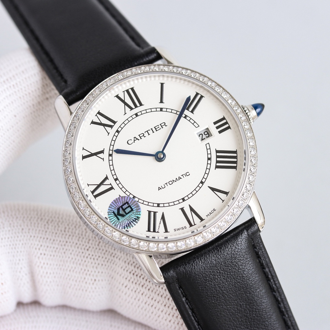 Cartier Watch 40mm White / Gold - watch1092 - Image 5