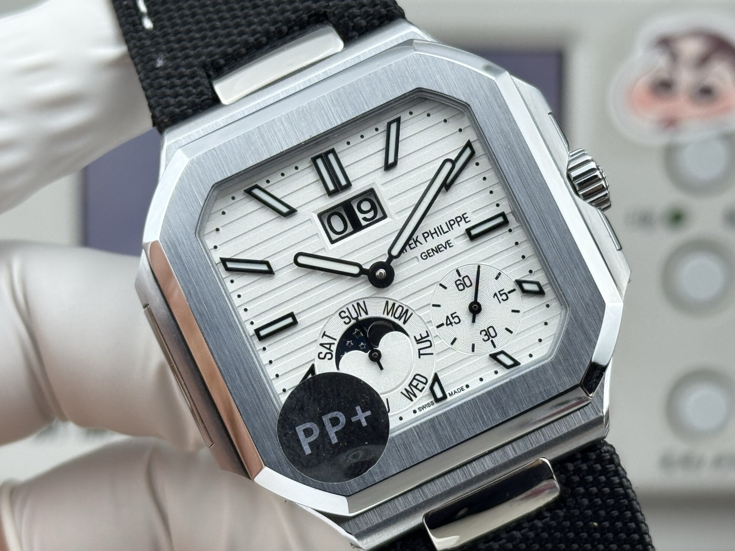 Patek Philippe Watch 45mm White / Silver - watch1104 - Image 5