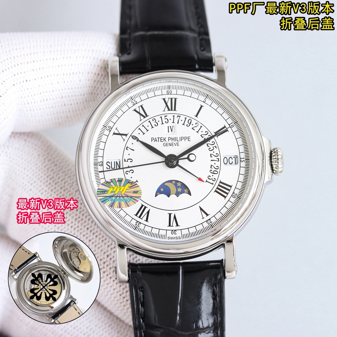 Patek Philippe Watch 38mm White / Gold - watch1107 - Image 5