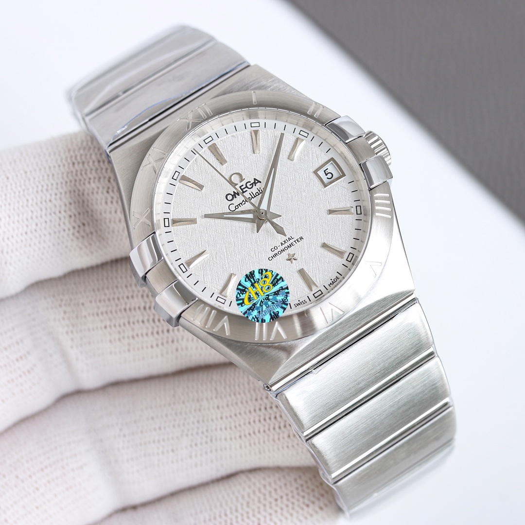 Omega Constellation 39mm Black / White - watch1177 - Image 5
