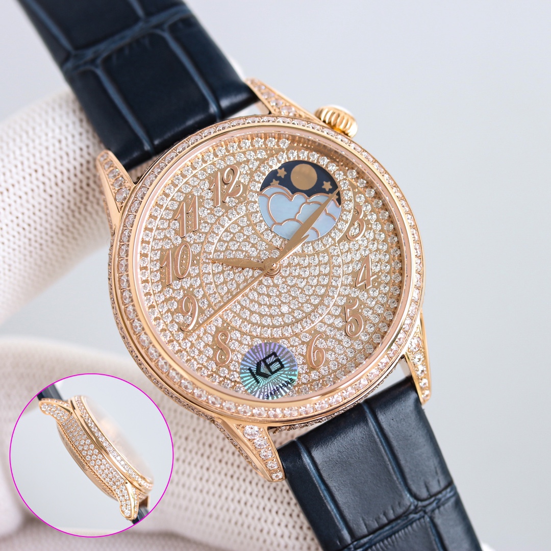 Vacheron Constantin Watch 37mm White / Rose Gold - watch1193 - Image 5