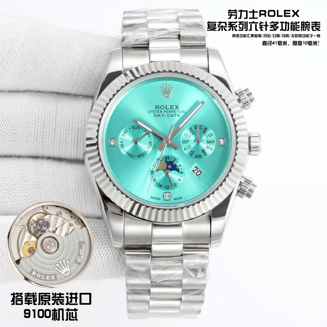 Rolex Watch 41mm Silver - watch1217 - Image 5