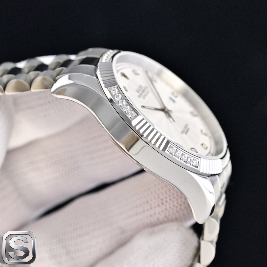 Classic Watch White / Gold - watch1220 - Image 5