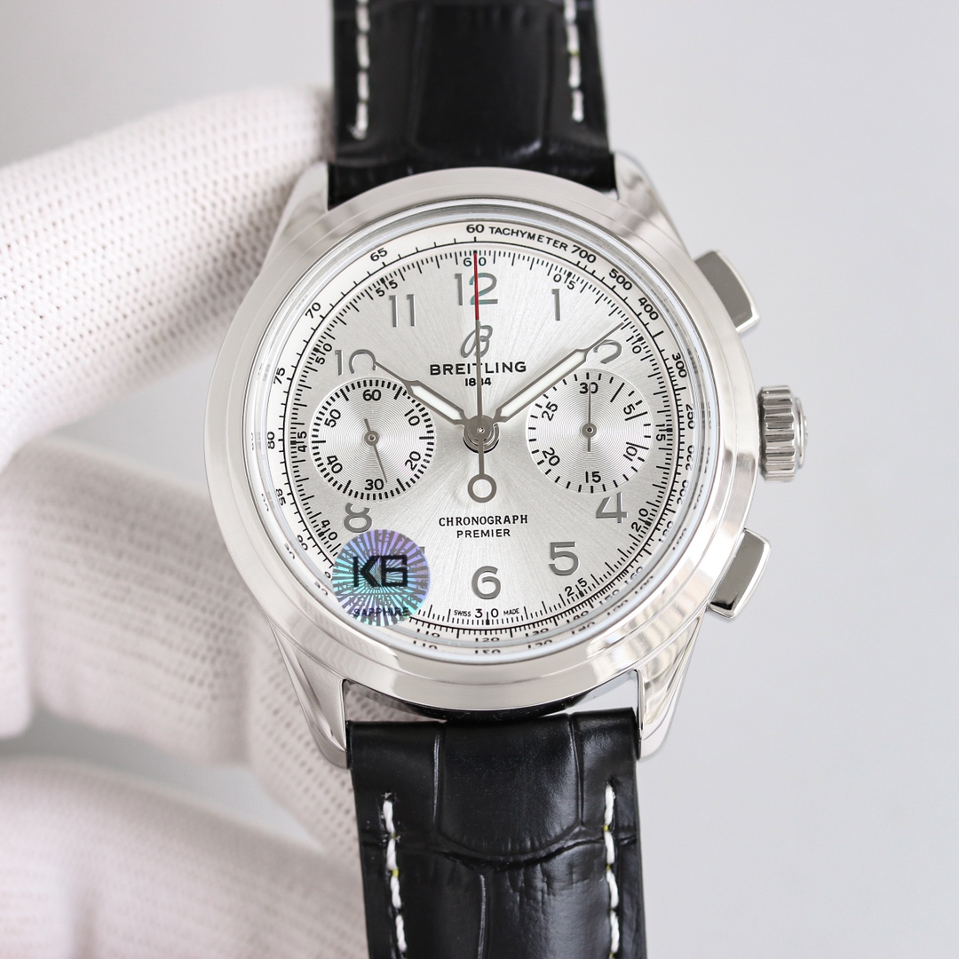 Breitling Watch 42mm Silver - watch1224 - Image 5