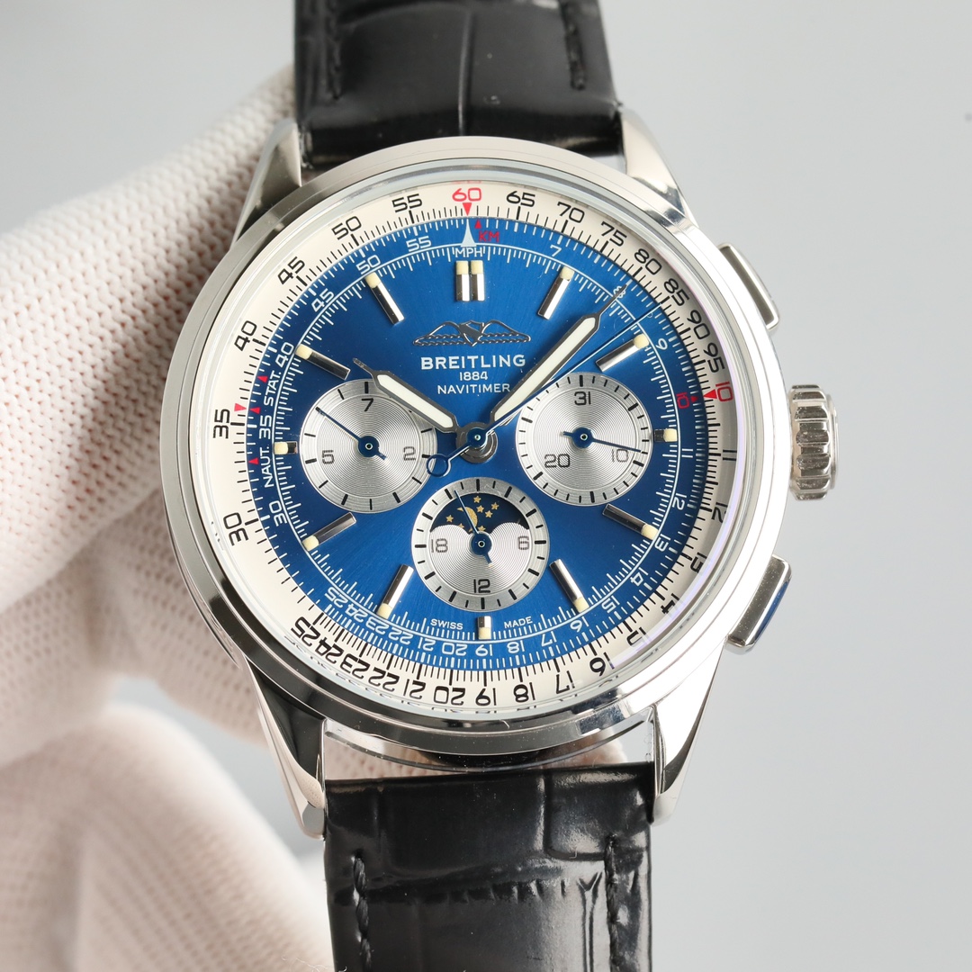 Breitling Watch 42mm White / Rose Gold - watch1230 - Image 5
