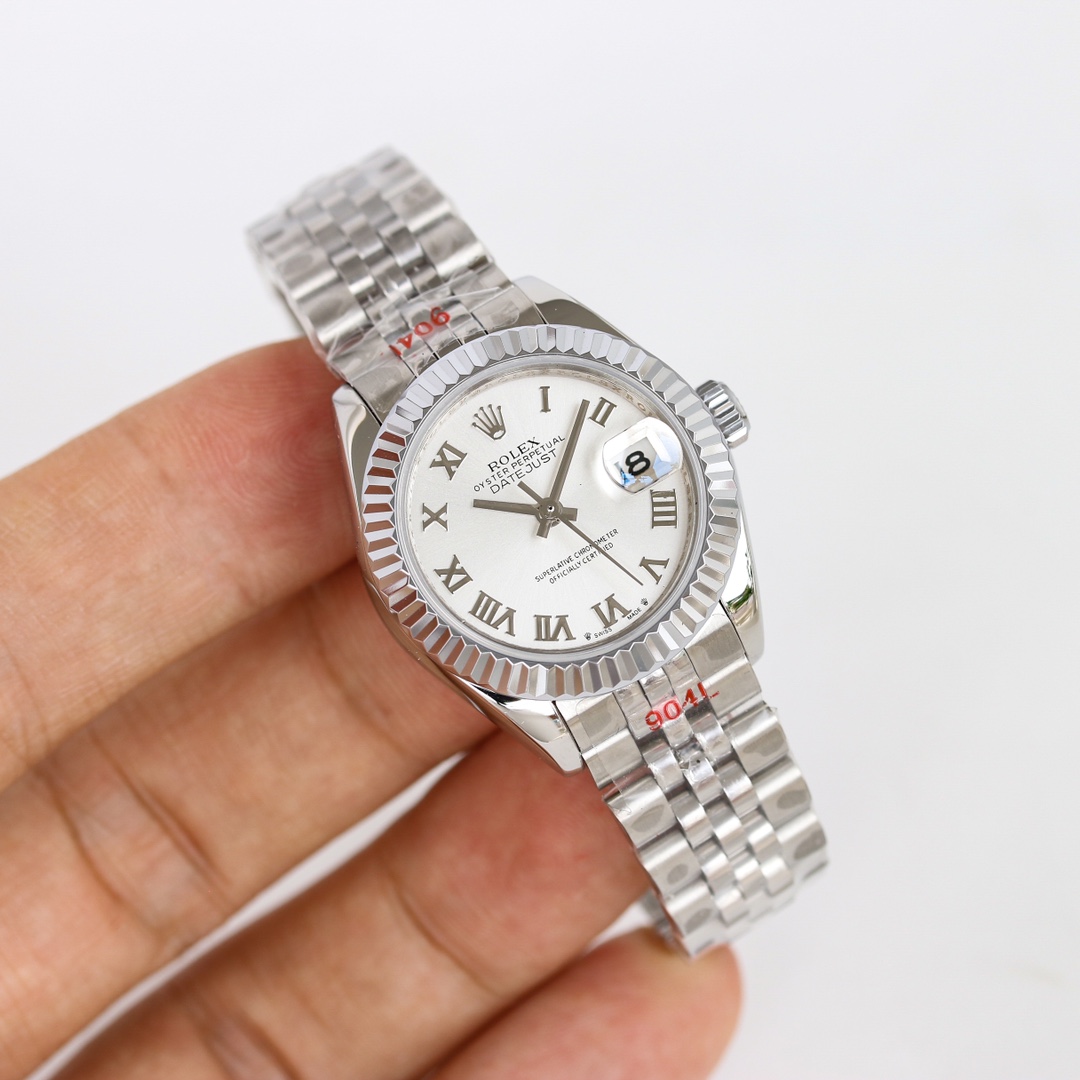 Rolex Datejust 28mm Silver - watch1258 - Image 5