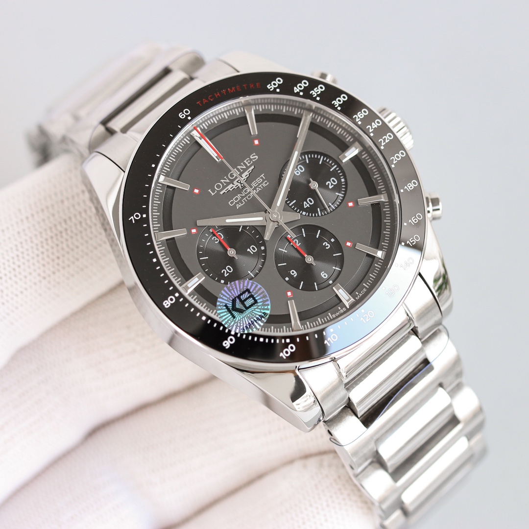 Longines Conquest 42mm Black / Silver - watch1287 - Image 5