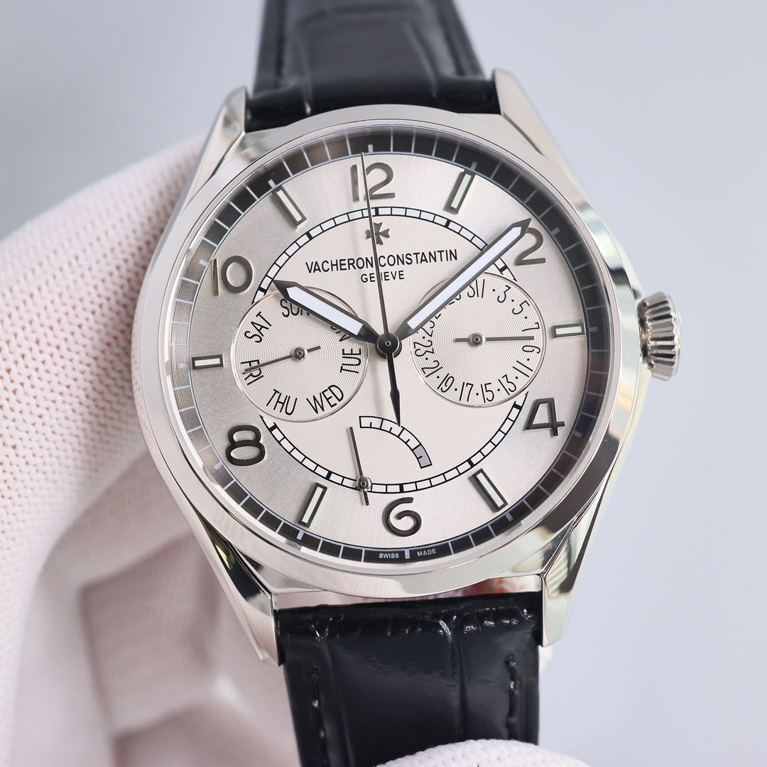 Vacheron Constantin Watch White / Rose Gold - watch1310 - Image 5