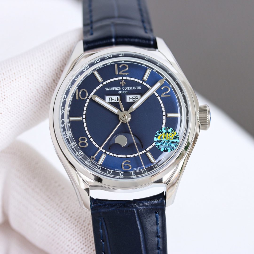 Vacheron Constantin Watch 40mm White / Blue - watch1334 - Image 5