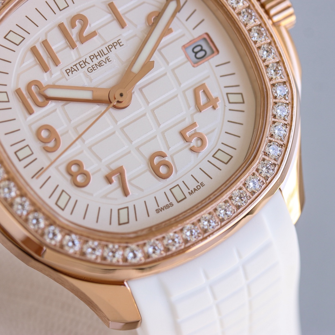 Patek Philippe Aquanaut 38mm Rose Gold / Silver - watch1354 - Image 5