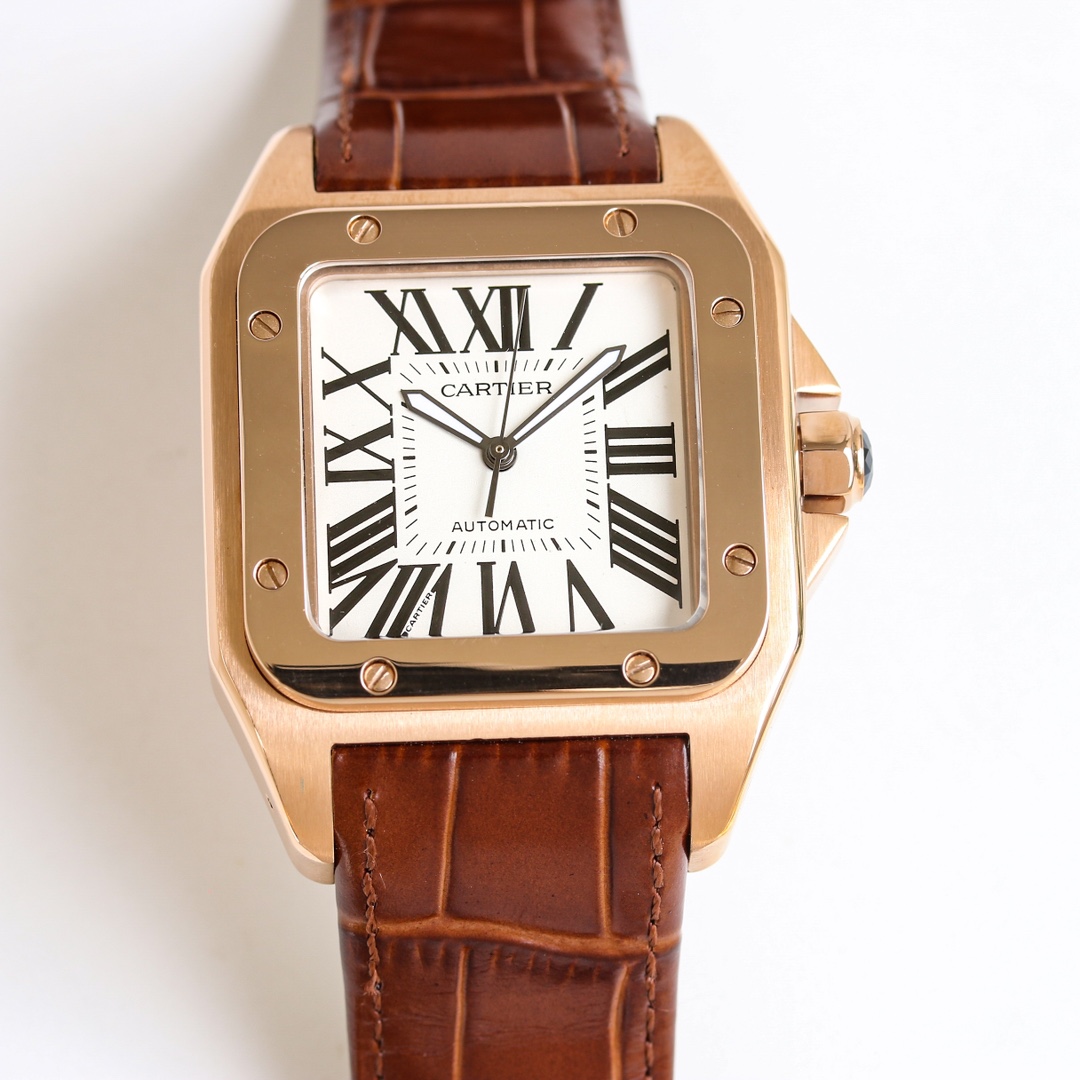 Cartier Santos 41.3mm White / Silver - watch1376 - Image 5