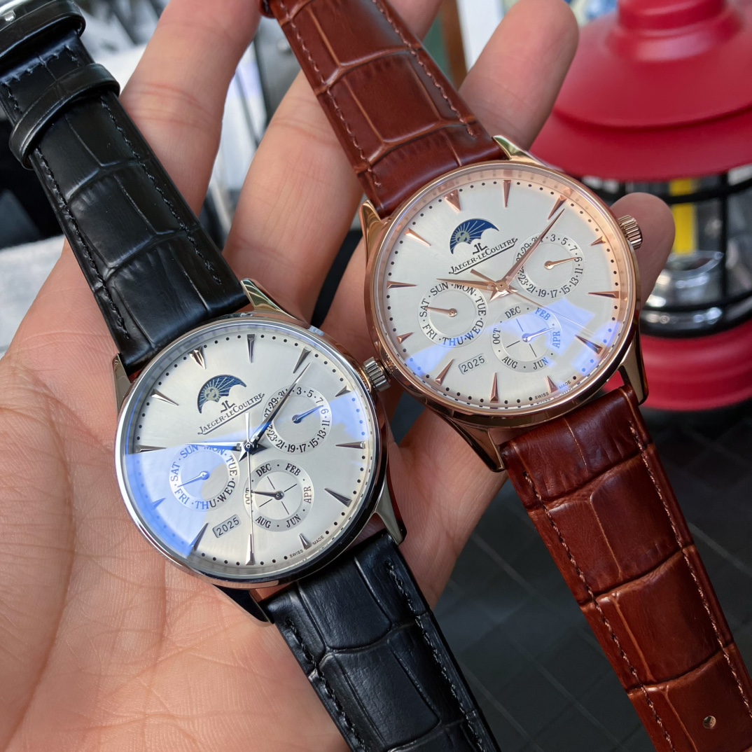 Jaeger-LeCoultre Watch 42mm Rose Gold / Silver - watch1385 - Image 5