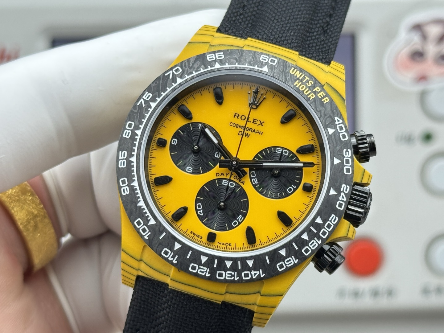 Rolex Daytona 40mm Black / White - watch1417 - Image 5