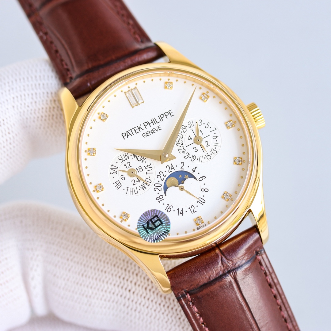 Classic Watch 39mm White / Gold - watch1492 - Image 5