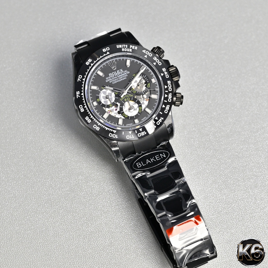 Rolex Daytona 40mm Black / Silver - watch1494 - Image 5
