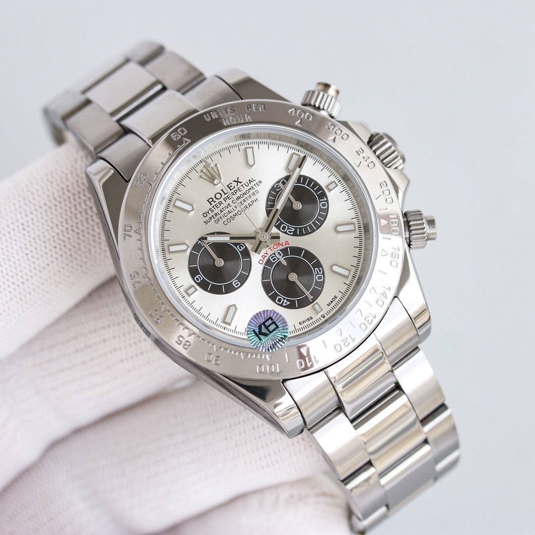 Rolex Daytona Black / Silver - watch1569 - Image 5