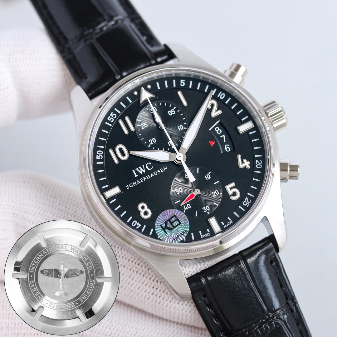IWC Pilot White / Rose Gold - watch1600 - Image 5