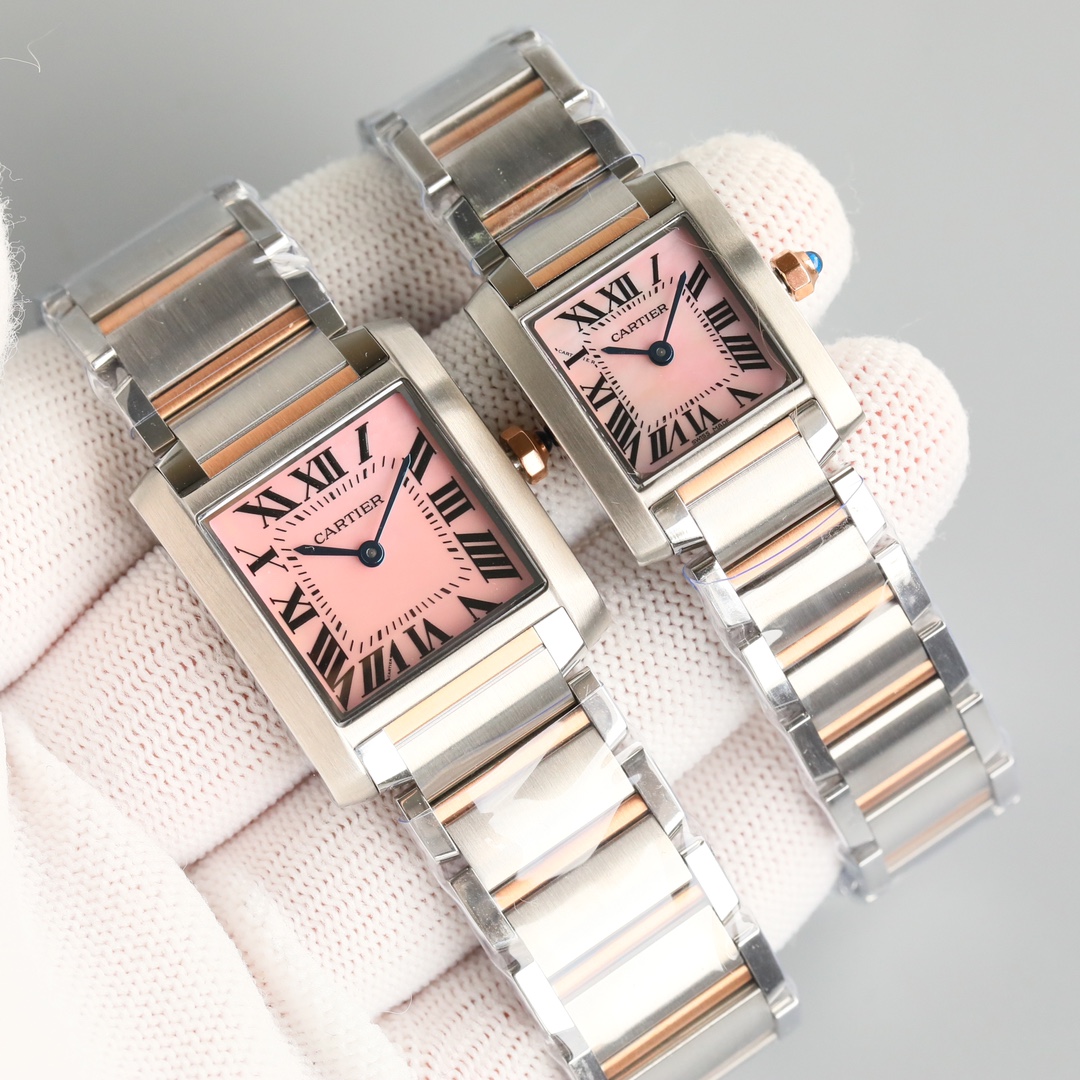 Cartier Tank Blue / Silver - watch1601 - Image 5