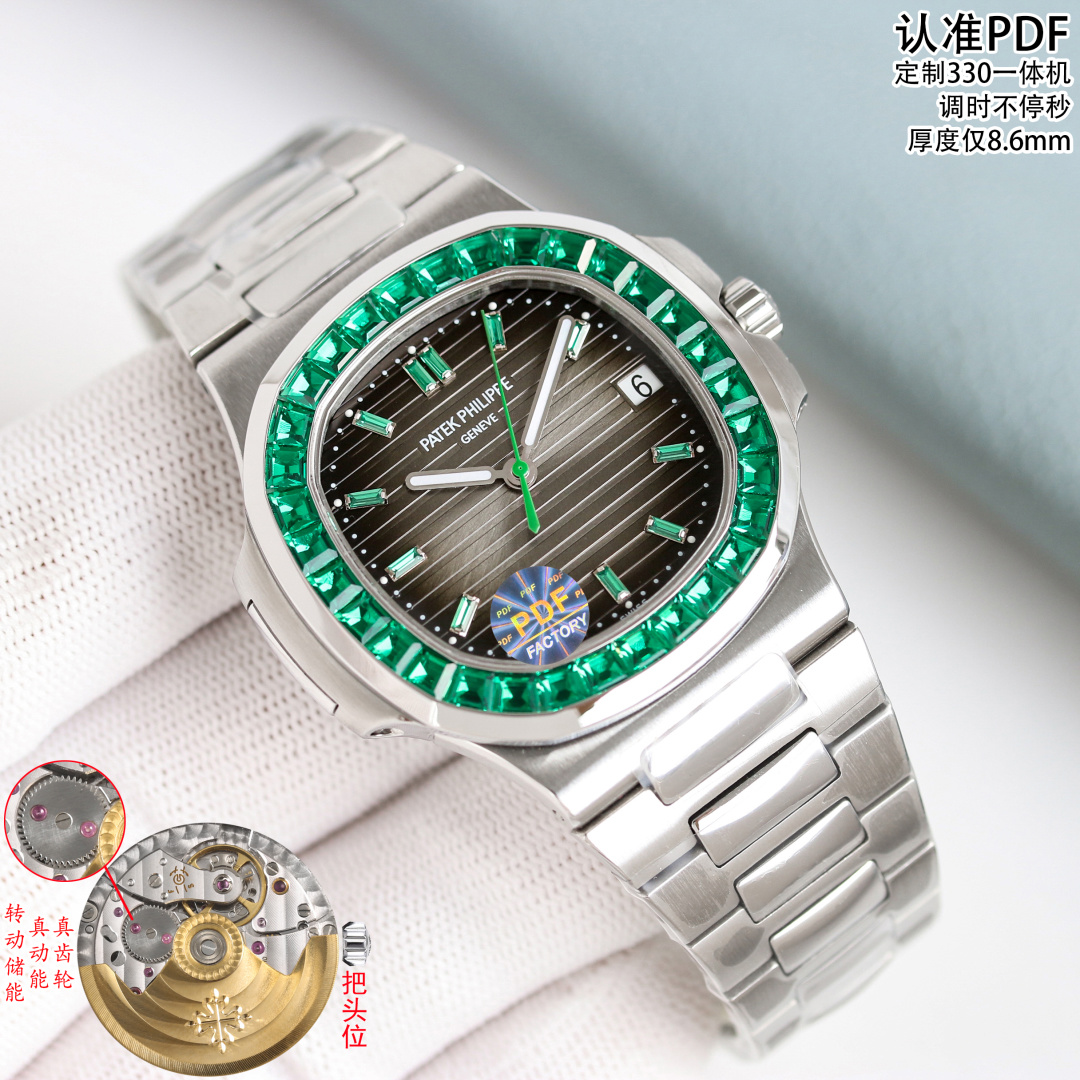 Patek Philippe Nautilus 40mm Silver - watch1611 - Image 5