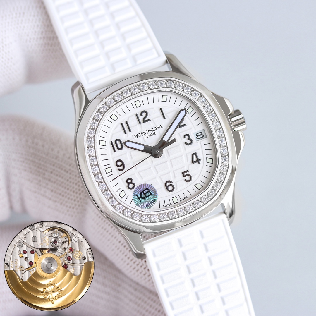 Patek Philippe Aquanaut 35.6mm Silver - watch1633 - Image 5